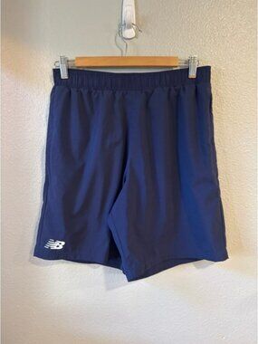 New Balance Athletic Shorts Men's Medium Navy Blue  Running Gym Workout